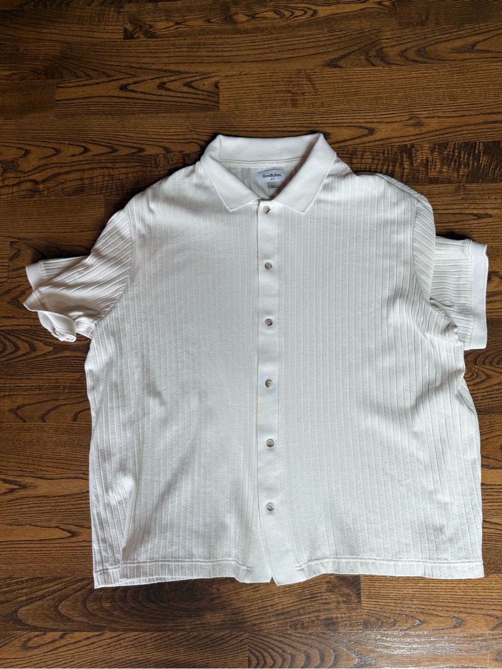 Goodfellow & Co Men's Cream Button Down Shirt